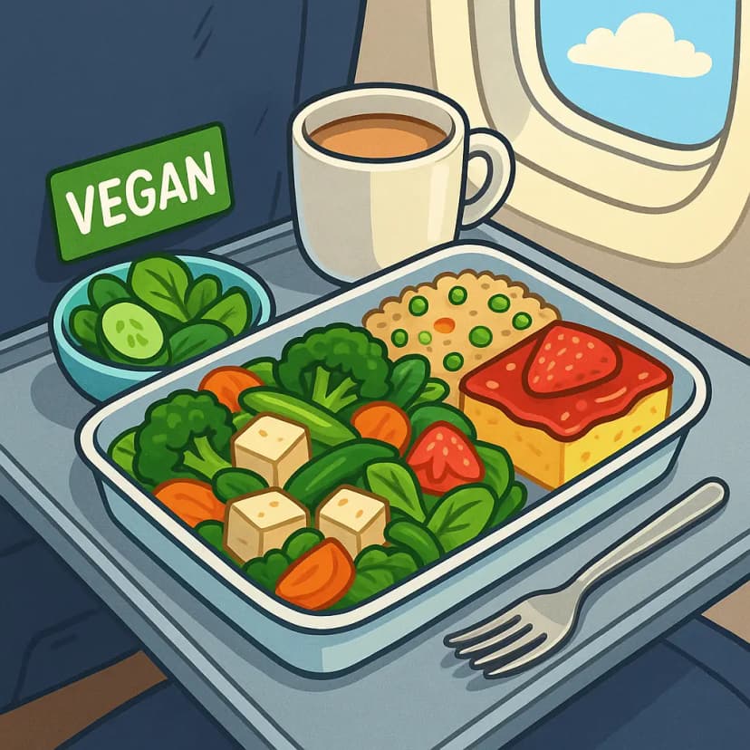 Delicious vegan meal options available on airlines