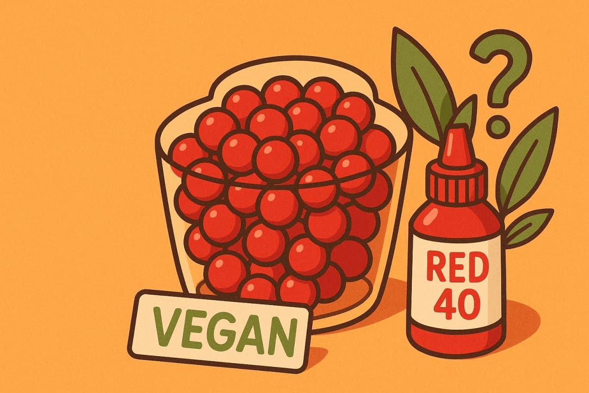 Examining if Red 40 food dye is vegan and its sources