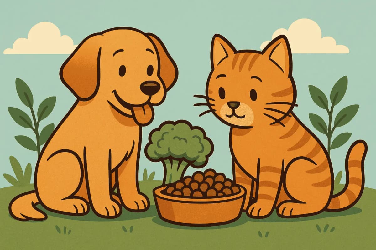 Vegan pet food options for dogs and cats