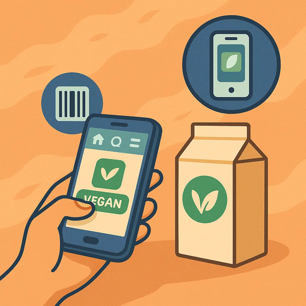 Apps and technology for identifying vegan products