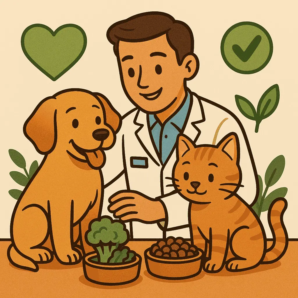 Voedingscomponenten van veganistische huisdiervoeding